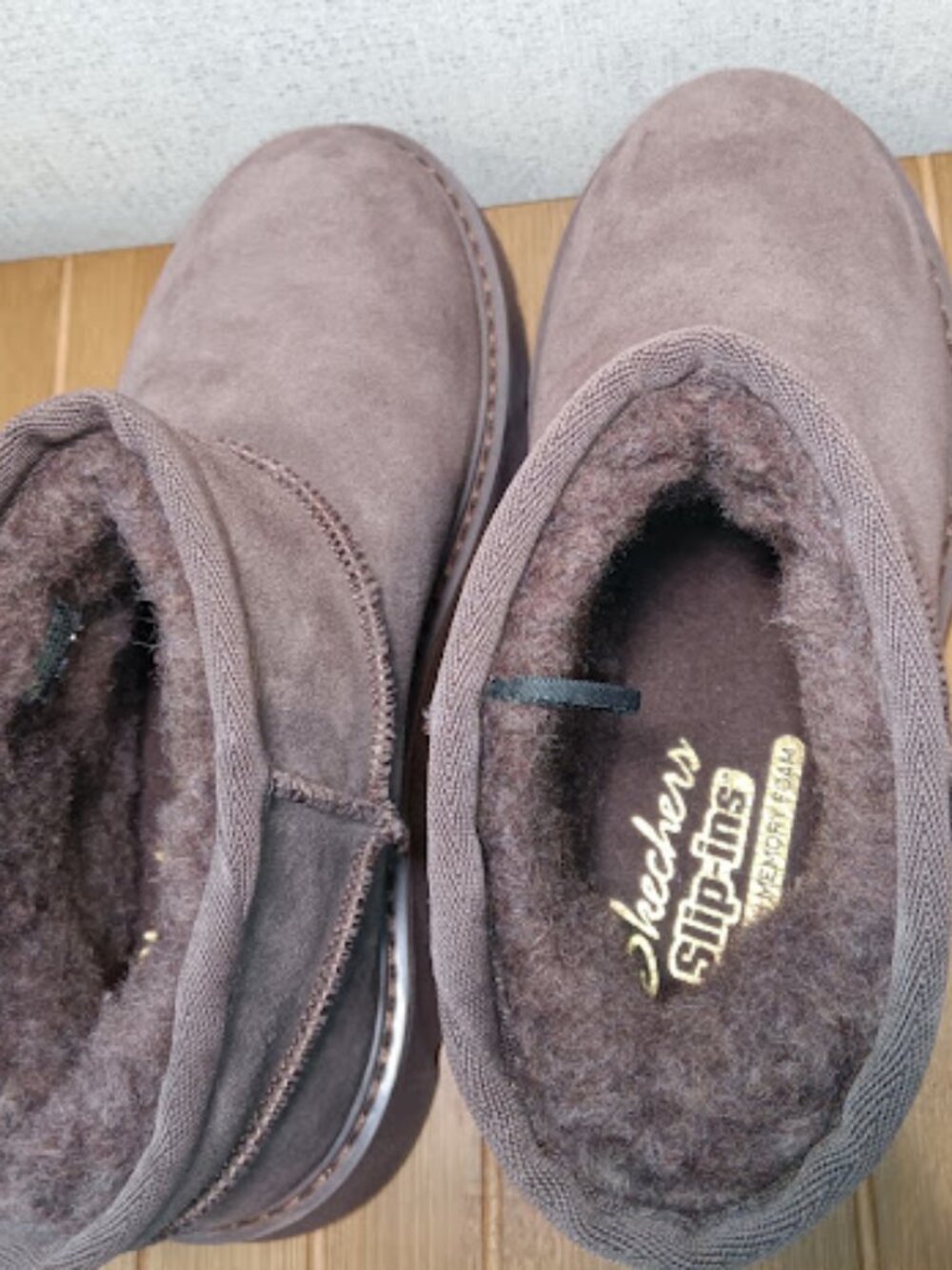 Skechers Women's SZ 5 Slip-ins Chocolate Brown Keepsakes Mini Boots Booties NWOT - Picture 4 of 7